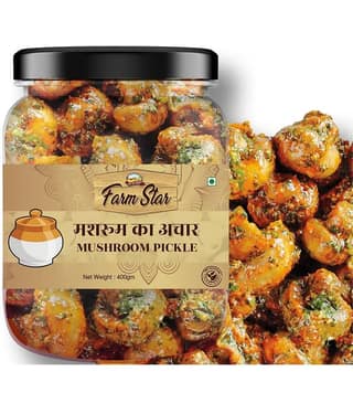Farm Star Spicy Mushroom Pickle Vegetable Pickle 400 g