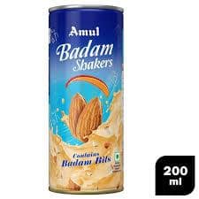 Amul Kool Milkshake - Badam, 200 Ml Can