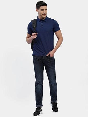 Hummel Swift Sports Polo Collar Tshirt Pack Of 2 (Blue/Black) view 9