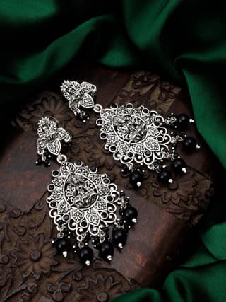 Morison Golden Beaded Earrings Subtle Details, Timeless Beauty