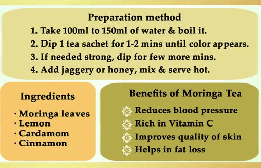 Moringa dip tea 10 sachets (Pack of 2) view 2