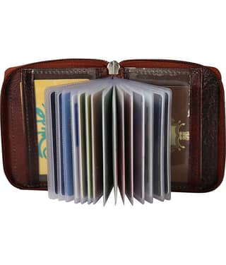 STYLE SHOES Zip Maroon Travel Card Holder