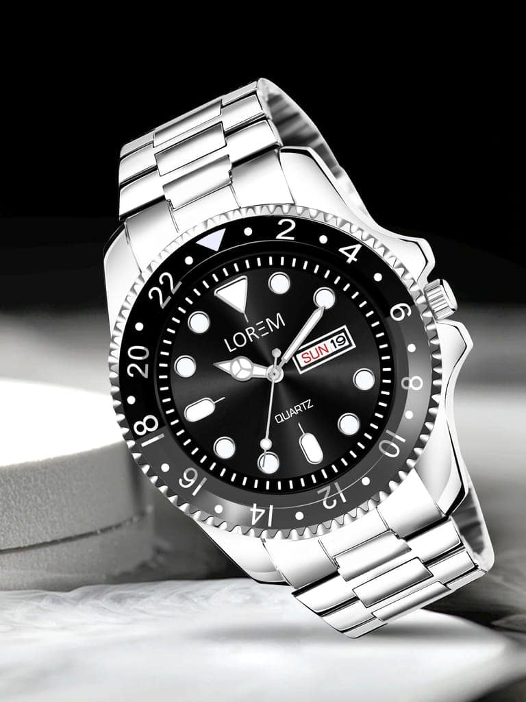 LOREM Black Day-Date Function Casual Analog Watch for Men LR129-UF view 2