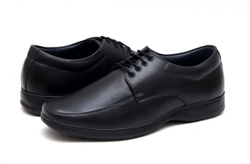 WUGO::Latest Trendy Men Formal Shoes|Black Derby Shoes|Office Shoes For Men's & Boys (Free Home Delivery) view 4