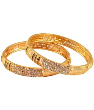 Jewar Mandi - Multicolor Bangle Set ( Pack of 2 )