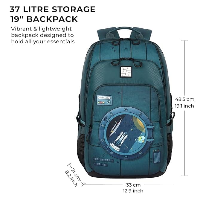 Gear Astronomer 37 L Large Water Resistant School Bag/College Bag/Casual Backpack/Daypack/Travel Backpack/Kids Bag for Boys/Girls view 4