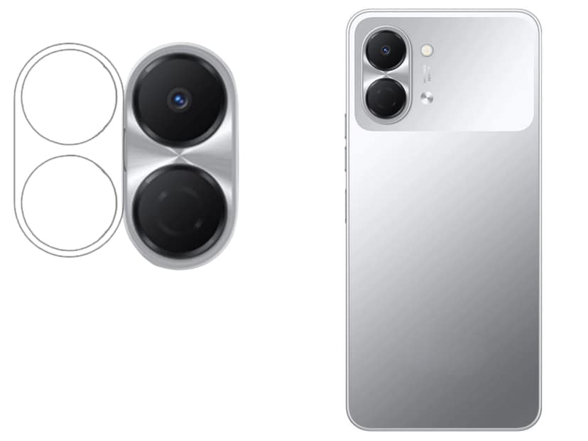 ISAAK Back Camera Lens Protector compatible for Tecno Spark GO 3 (Pack of 1)