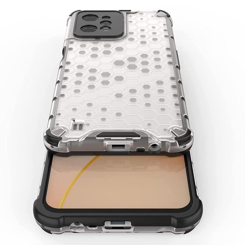 Faircost Hybrid Shockproof Back Cover for Realme C31 Hard Outside Soft Inside- (Polycabonate::Transparent) view 3