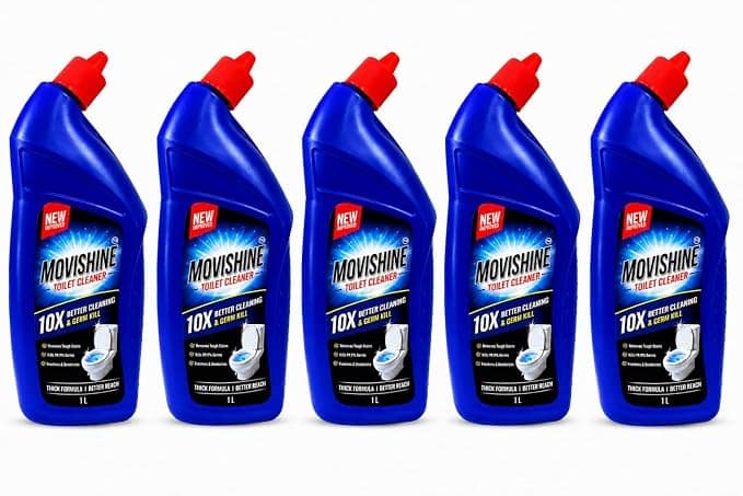 Toilet Cleaner Liquid 1L (Pack of 5) | Thick Formula Bathroom & Toilet Bowl Cleaner | Removes Tough Stains, Limescale & Odour | Kills 99.9% Germs | Deep Cleaning Toilet Cleaning Liquid