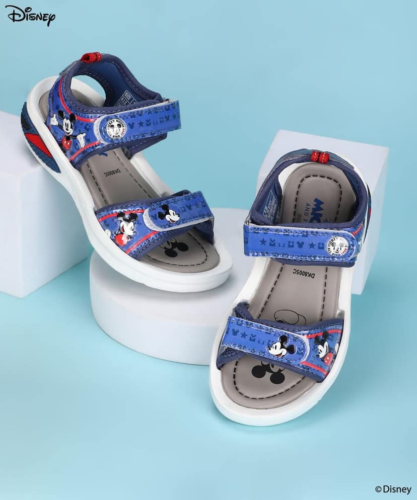 Paragon x Disney Kids' Sandals with Velcro Closure, Comfortable Insole & Anti-Skid Sole view 7