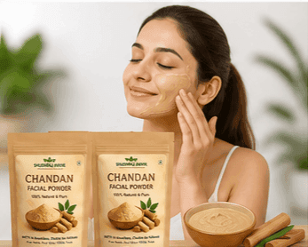 Shushraj Jaivik Chandan Facial Powder 80g view 6