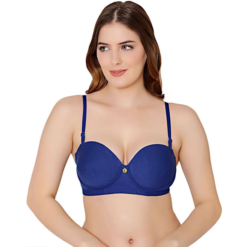 Bodycare cotton spandex wirefree convertible straps Seamless padded bra-6575B