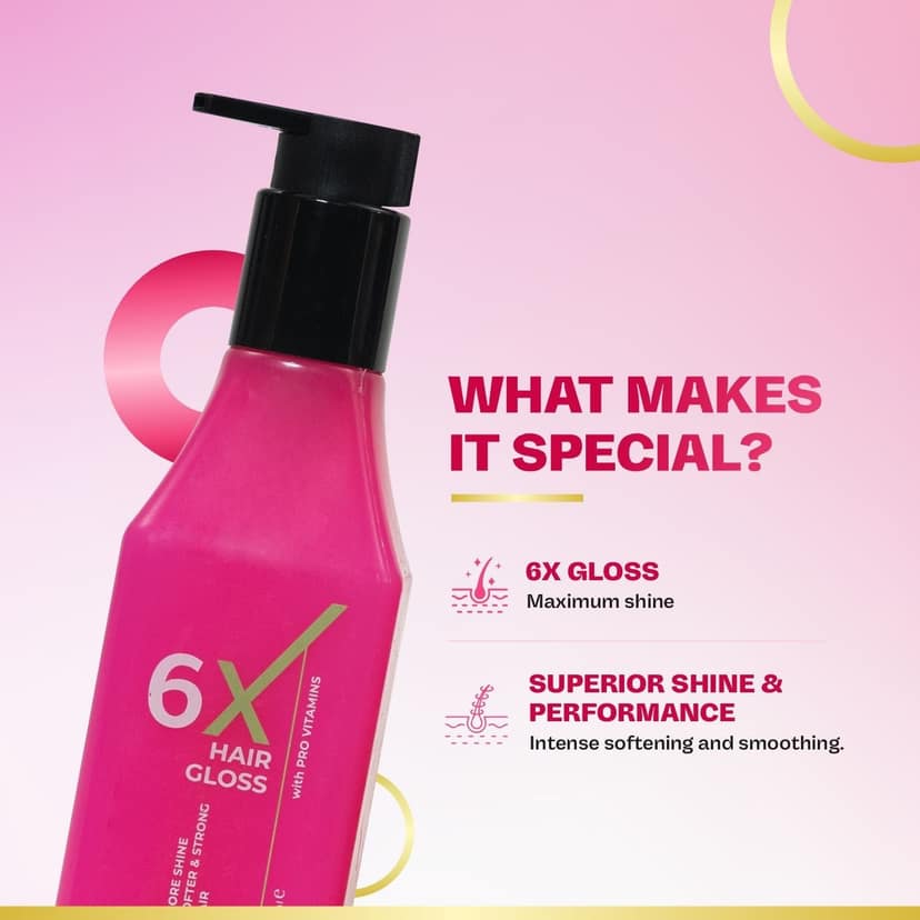 KT Professional 6X Hair Gloss Shampoo, 93% More Shine, Pro-Vitamin & Sulfate-Free - 250ml view 4