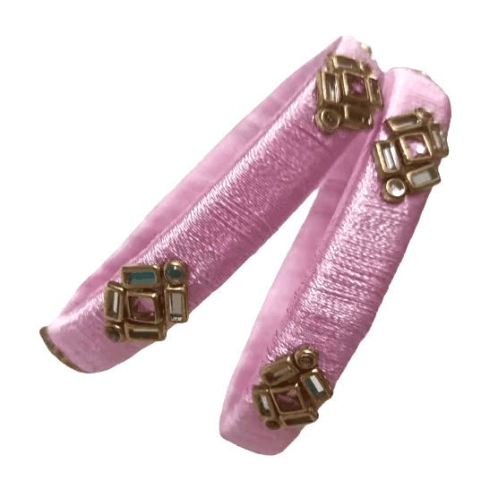 Pink Thread Bangles for Women view 2