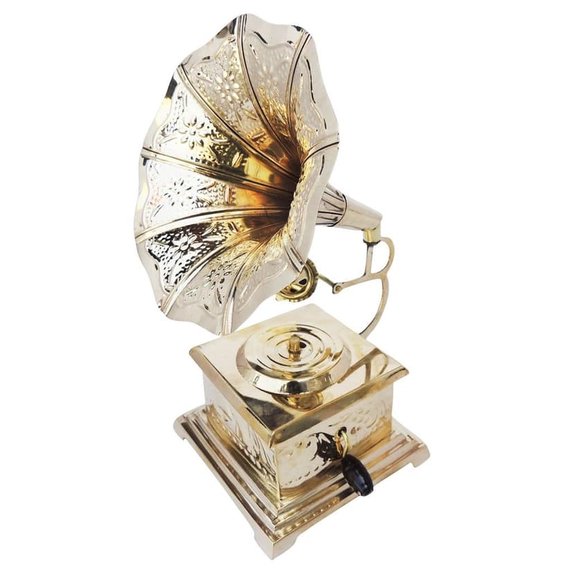 Brass Showpiece Home Decor Gramophone (MRMAS215 B) view 3