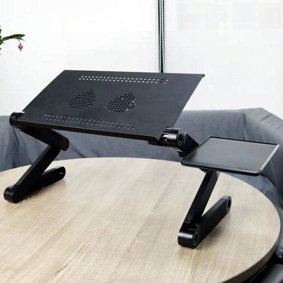 MODERN STYLE PORTABLE ADJUSTABLE FOLDABLE LAPTOP HOLDER NOTEBOOK DESKS LAP WITH COOLING FAN