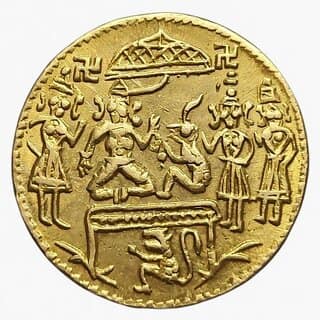 Ram Sita Rare India Gold-plated Ram Darbar old Fancy Collecting Coin Collection