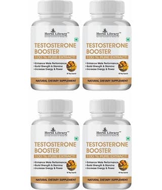 Herbs Testosterone Supplement Improve Overall Health, 60 Capsules each (Pack of 4)
