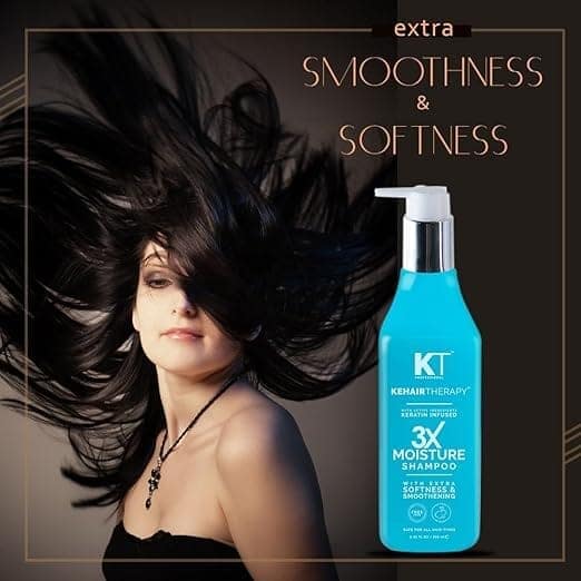 3X Moisture Shampoo | Keratin-Infused with Active Ingredients for Extra Softness & Smoothness | Sulfate-Free, Paraben-Free | 250ml view 4