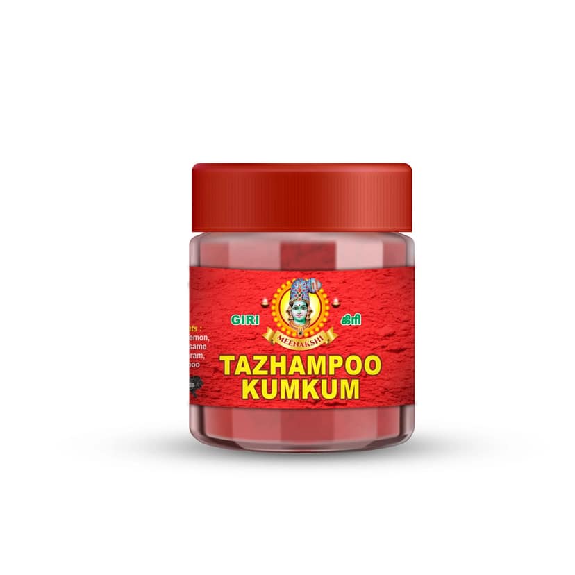 Giri Kumkum - 50 Gms | Tilak | Sindoor | Kungumam | Red Colour | Kumkuma for Pooja Thazhampoo Kumkuma