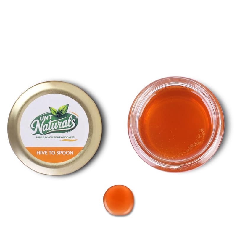 UNT Naturals Raw Litchi Honey 500g- Pure & Natural Honey- Unfiltered, Unprocessed & Unheated Shahad- No Added Sugar- Naturally Contains Enzymes & Antioxidant- Ideal for Tea, Cooking & Baking view 5