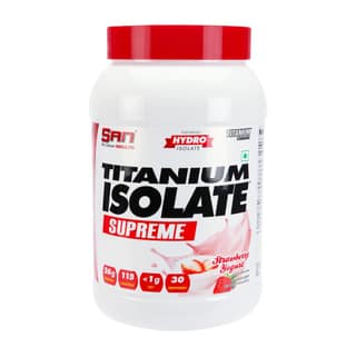 San Nutrition Titanium Isolate Supreme | Whey Protein Powder | 26g protein | Hydrolyzed Whey Protein Isolate |