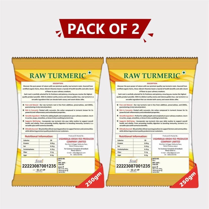 Raw Turmeric (500 gm) view 3