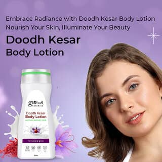 Globus Naturals Doodh Kesar Body Lotion, Enriched with Gulab and Haldi, For Natural Glow, 200ml view 2