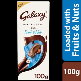 Galaxy Silky Smooth Milk Chocolate With Fruit & Nut, 100 G