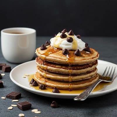 Oatflour Chocochip Pancakes