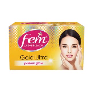 Fem Fairness Naturals Cream Bleach - Turmeric Herbal, No Added Ammonia, 24 g