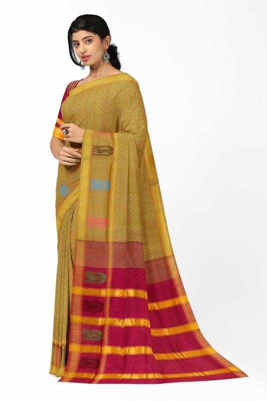 APCO Handloom - Women's Rahajmundry Pure Cotton Grey Handloom Saree (Angara Handloom Saree) 111 view 2