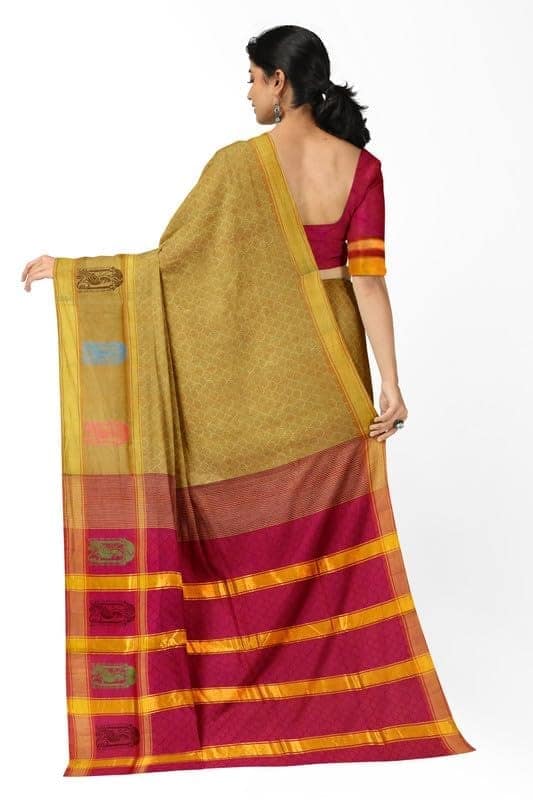 APCO Handloom - Women's Rahajmundry Pure Cotton Grey Handloom Saree (Angara Handloom Saree) 111 view 3
