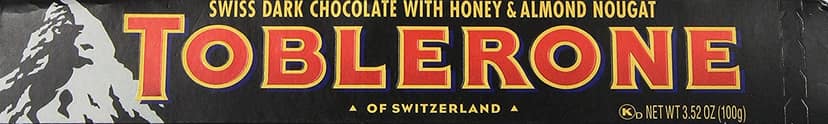 Toblerone Dark Chocolate With Honey And Almond Nougat Pouch, 100 gm