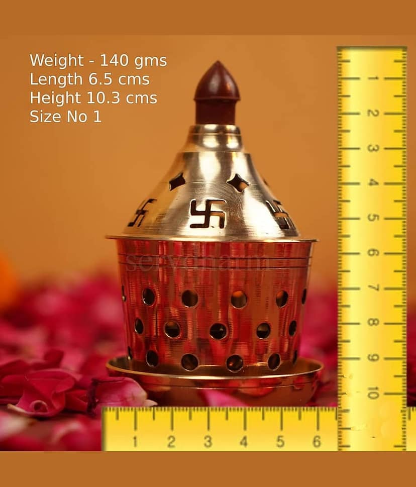 ServDharm Brass Akhand Diya - Pack of 1 view 2