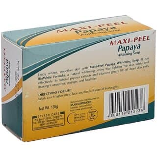 Maxi Peel Papaya Whitening Soap - 135g (Pack Of 2) view 2