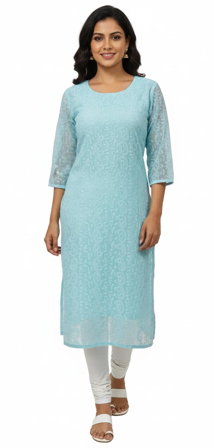 chikankari kurta - Premium Quality