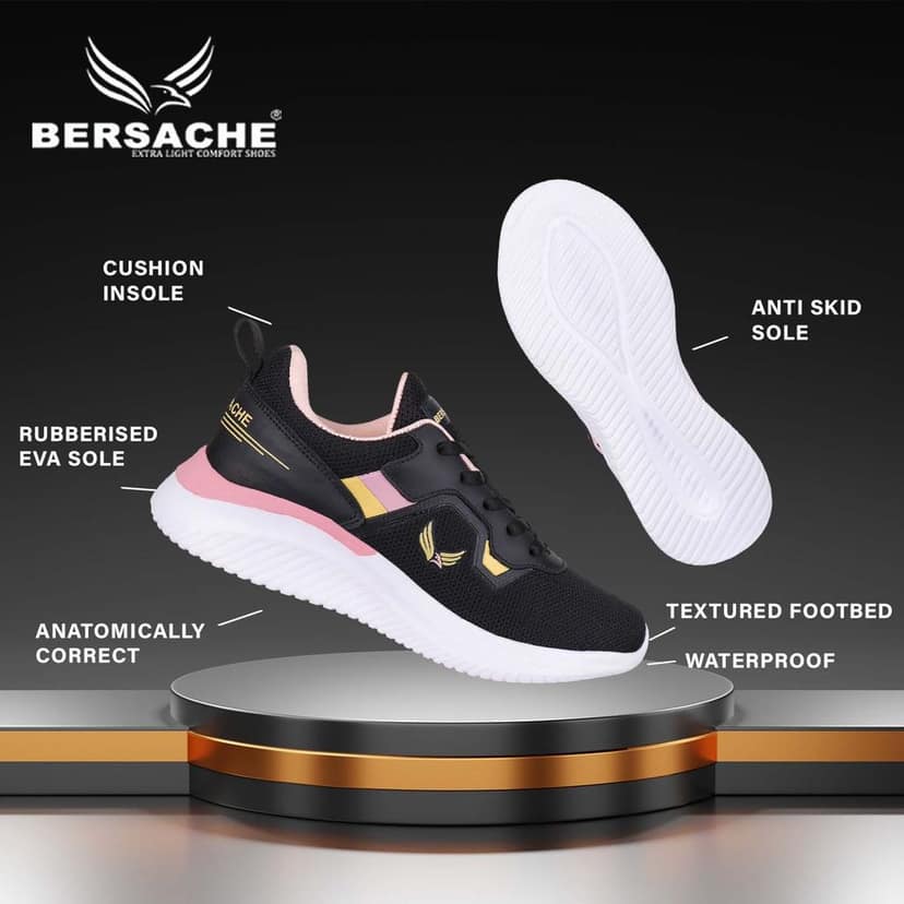Bersache Premium Sports ,walking,Gym,cricket, Trending Running Shoes For Women's view 5