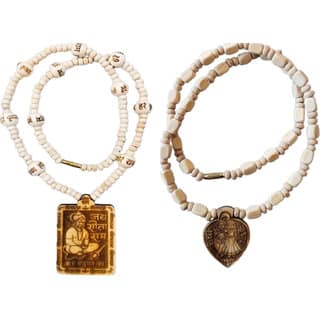 Abhimantrit-Bageshwardham Mala Hanuman Ji Tulsi Mala Beads Wood Necklace