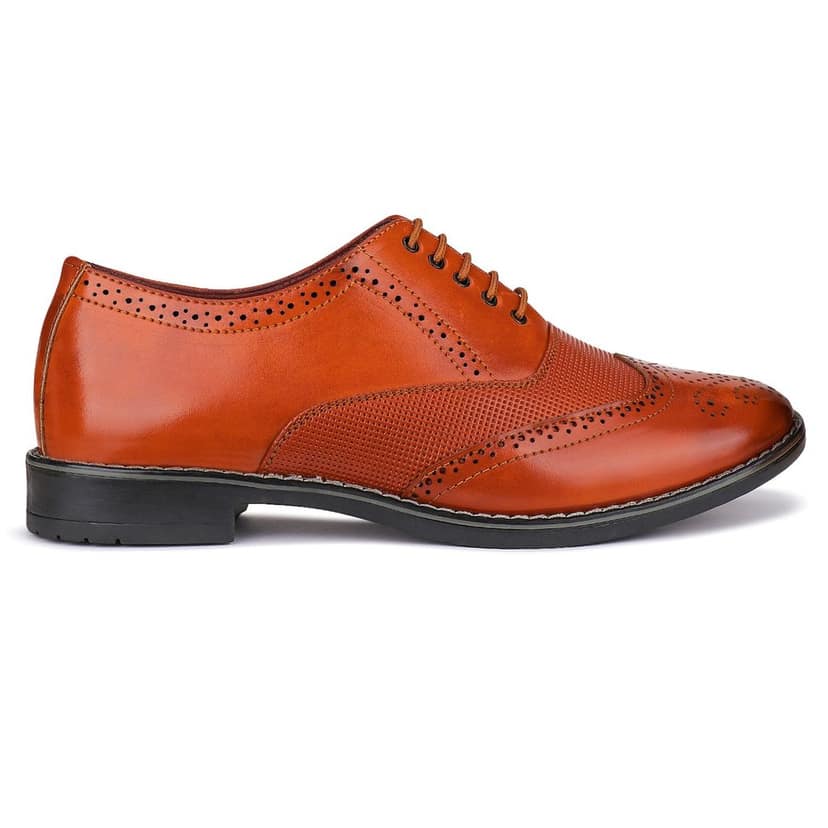 Bersache men Comfortable stylish trending formal shoe Derby For Men's view 6