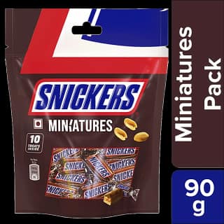 Snickers Miniatures Chocolates - Peanut, 90 G