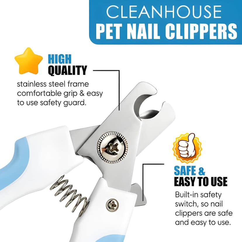 Heavy Duty Professional Pet Grooming Tools Stainless Steel Nail Clipper & Nail File Set for Dogs and Cats | Pet Nail Trimmer Kit (Original) view 5