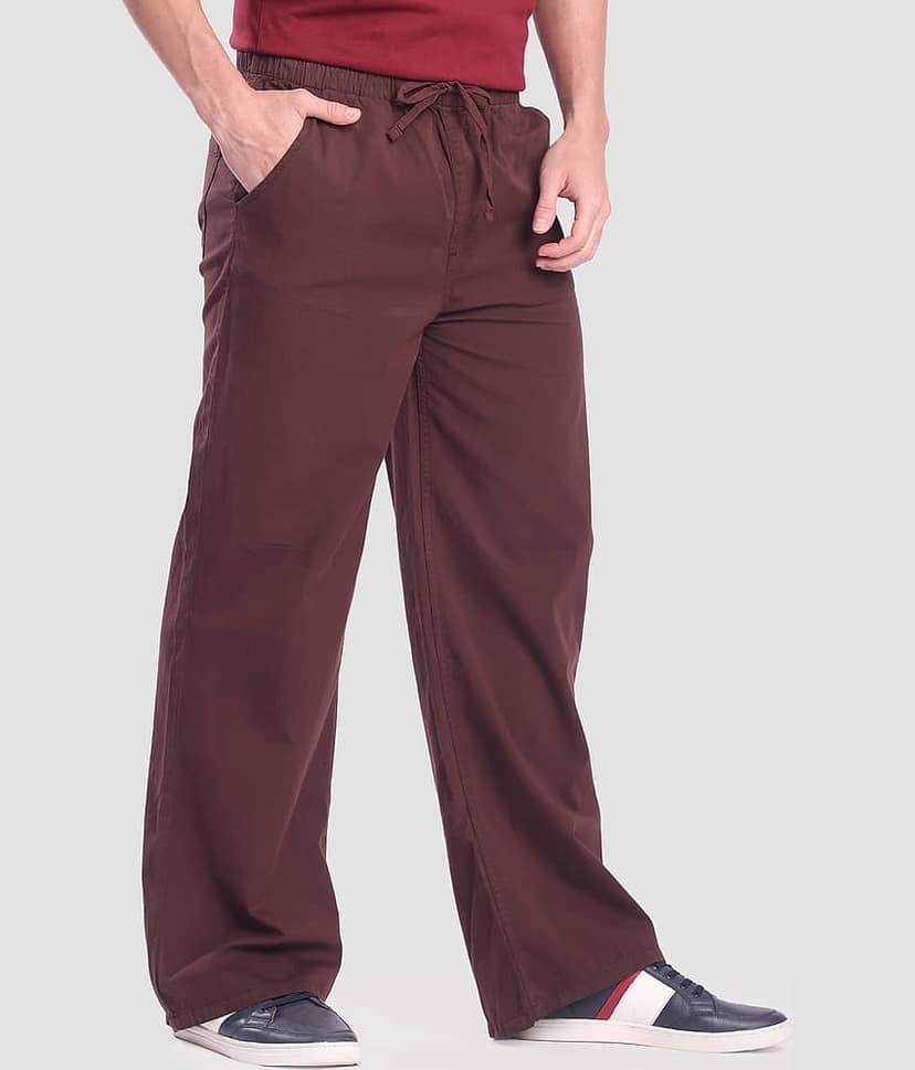 Bene Kleed Baggy Men's Cargos - Brown ( Pack of 1 ) view 3