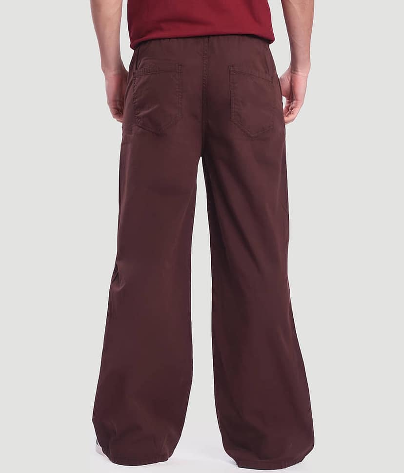 Bene Kleed Baggy Men's Cargos - Brown ( Pack of 1 ) view 5