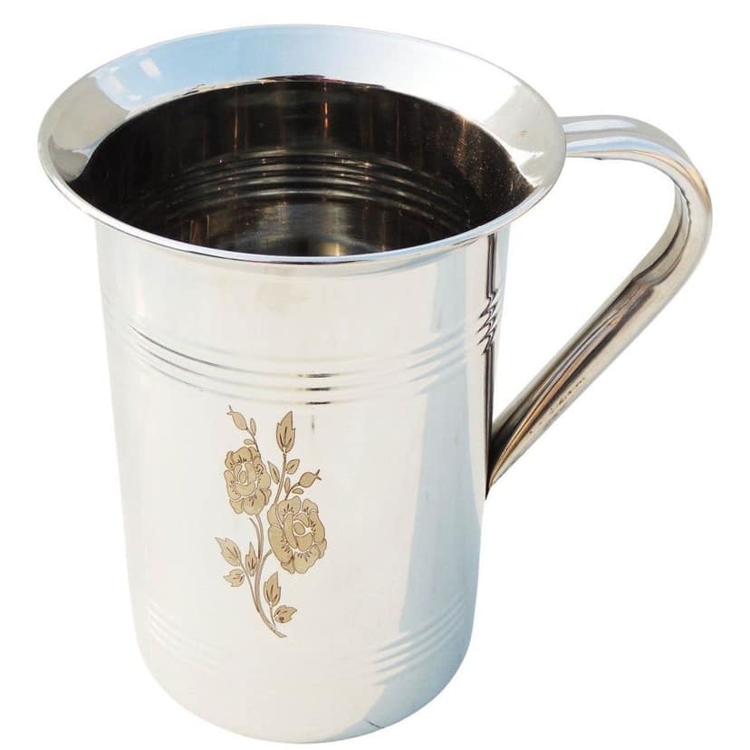 Gold Laser Craft Stainless Steel Jug Code 315 Designer Pitcher (SMAS057 D) view 3
