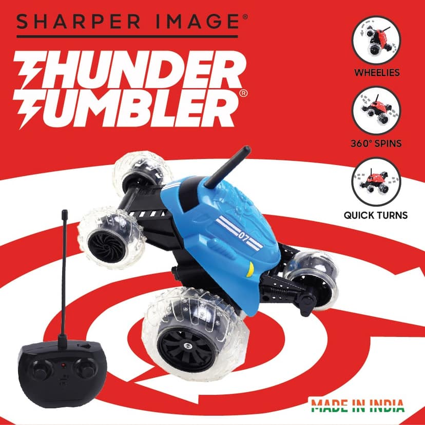 Sharper Image Thunder Tumbler Stunt Wireless Remote Controlled Car For Kids 6 Years and Above view 2