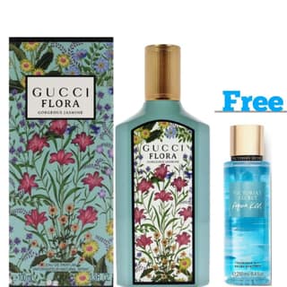Gucci Flora Gorgeous Jasmine Eau de Parfum for Women – 100ml with Free 250ml Body Perfume