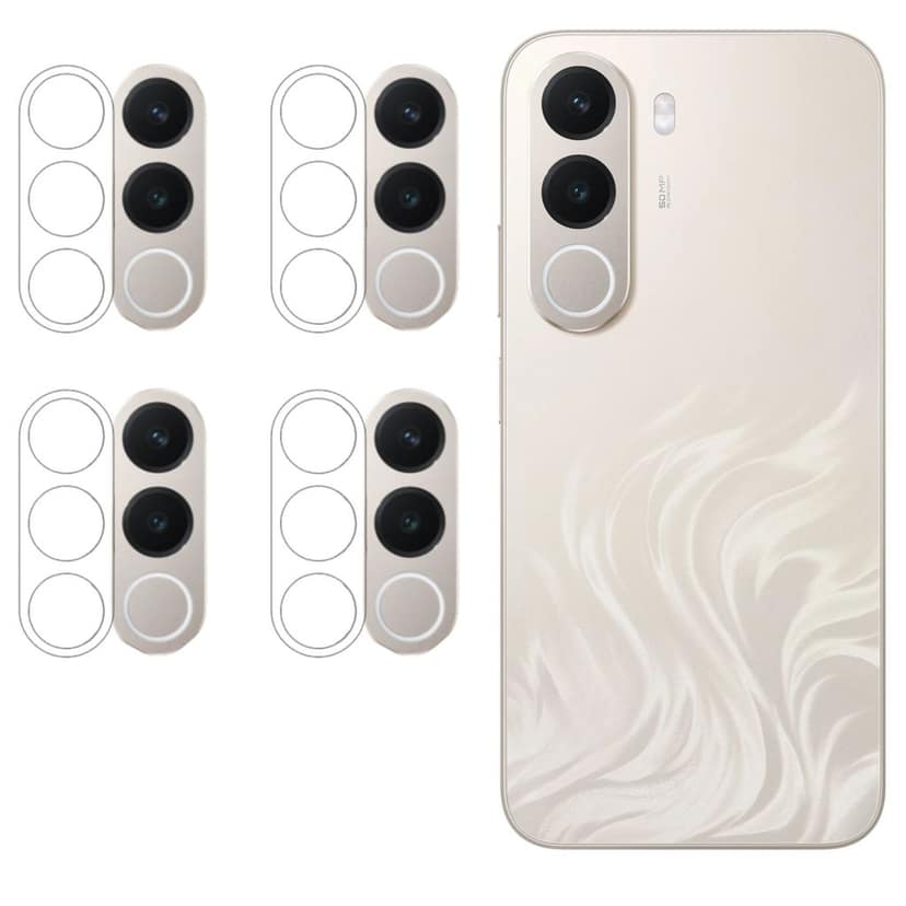 ISAAK Back Camera Lens Protector compatible for Realme C100x (Pack of 4)