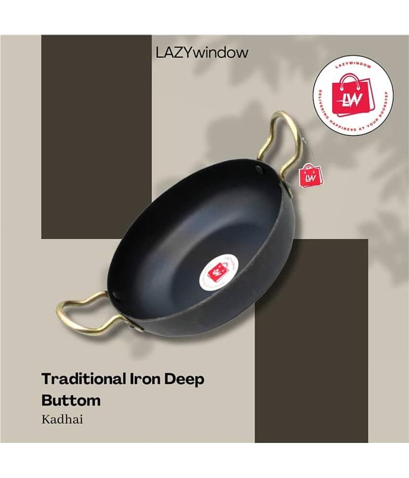 LAZYWINDOW Black Iron No Coating Cookware Sets ( Set of 1 ) view 2