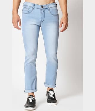 RAGZO - Light Blue Denim Slim Fit Men's Jeans ( Pack of 1 )